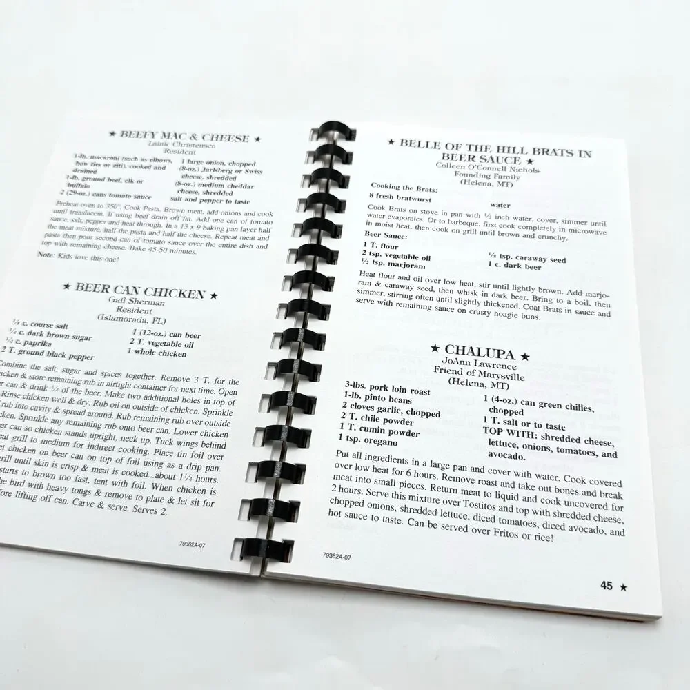 Marysville Montana Flavors From a Ghost Town Community Cookbook Recipes 2007